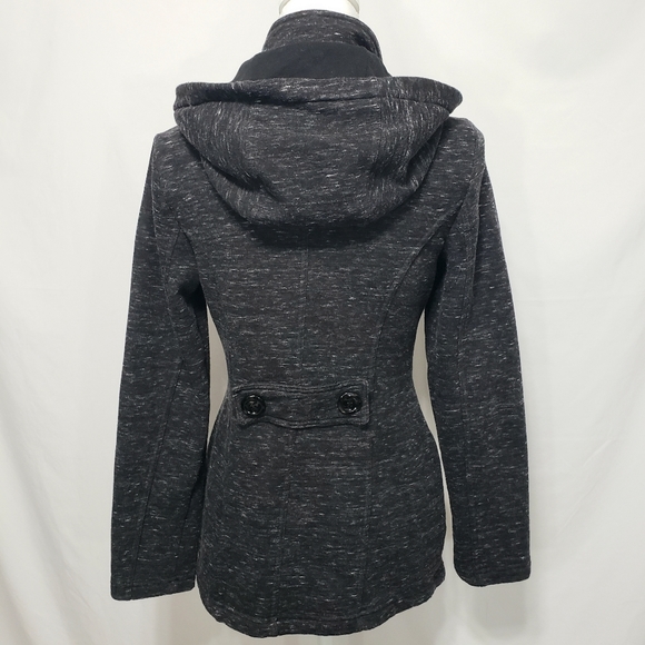 Sebby Gray Zip/Toggle Hooded Jacket Sz S/P - Picture 5 of 8